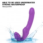 Naked Dual Ended silicone recharageable Vibrator purple